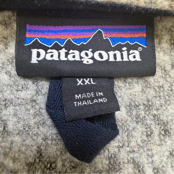 Patagonia Woolyester Fleece Jacket - Oatmeal Heather Men’s Size XXL - Picture 5 of 9